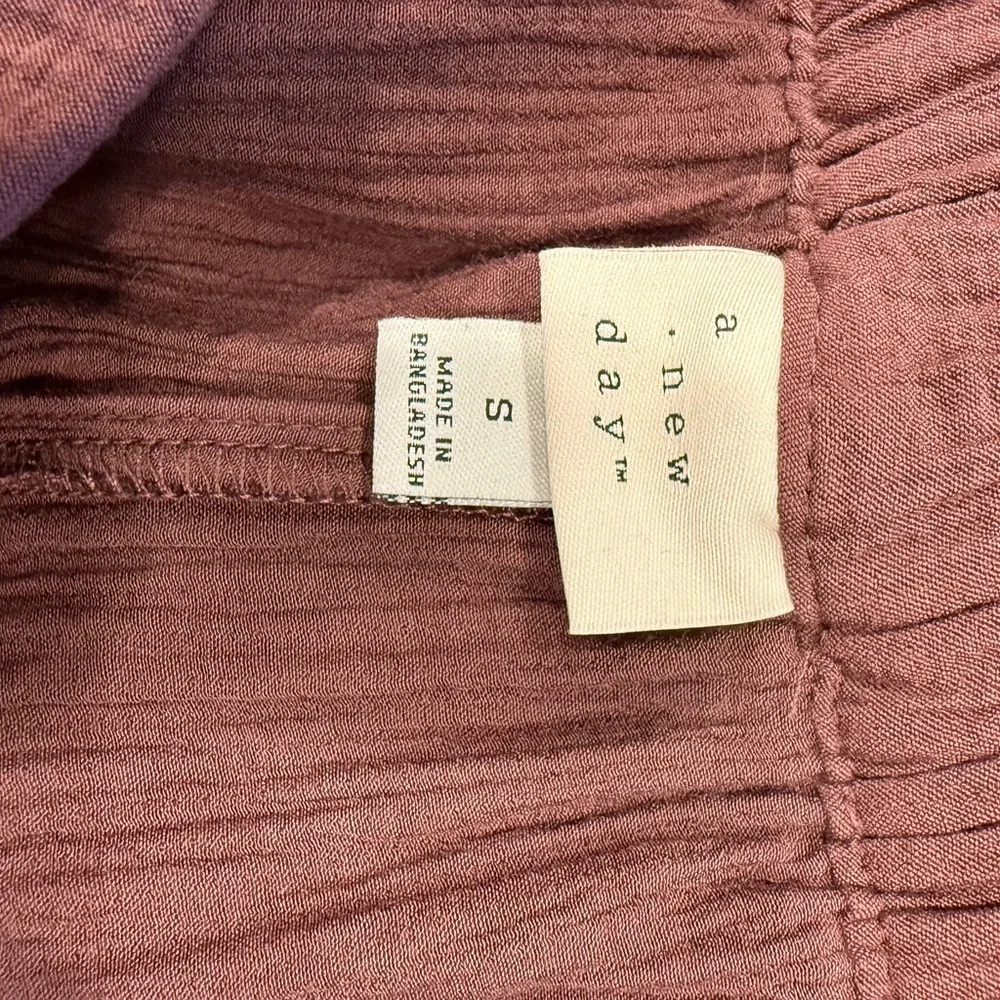 a new day Dusty Rose Textured Blouse - Picture 11 of 15
